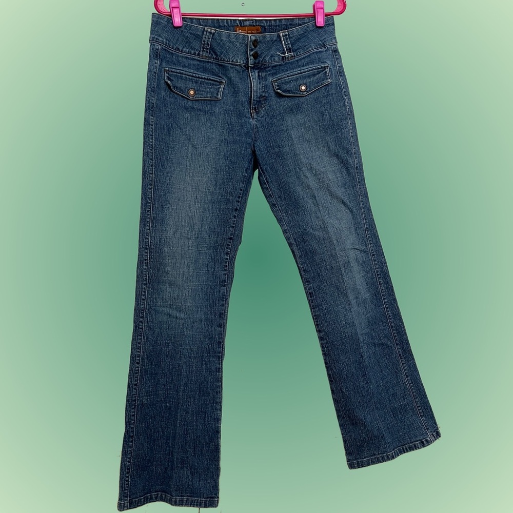 Vintage Lee mid wash flare jeans